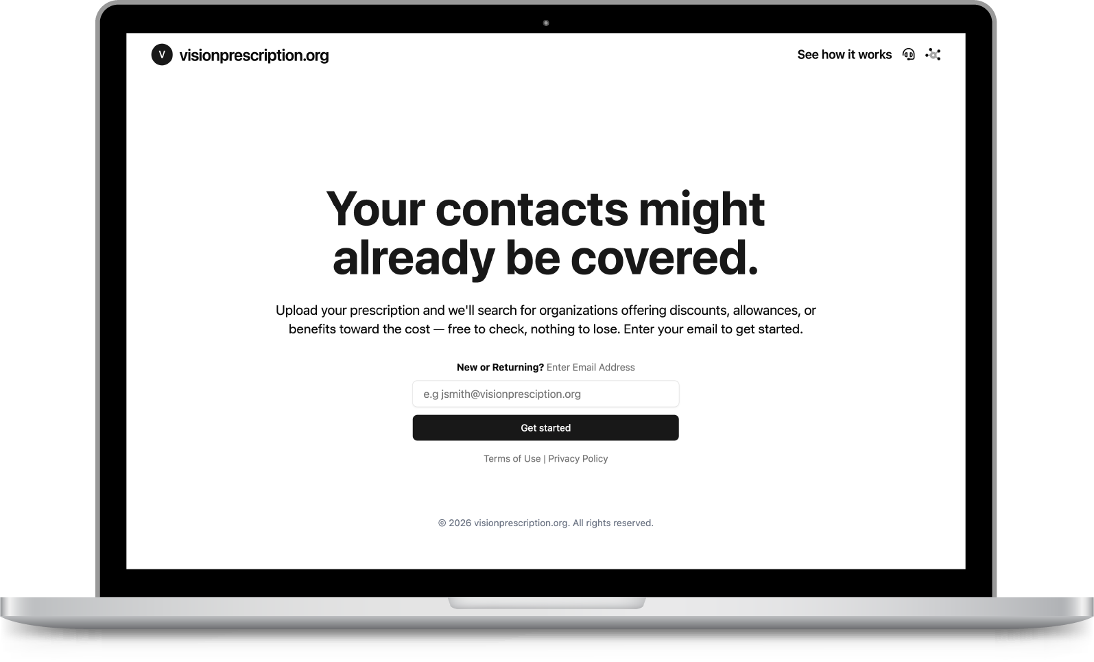 Landing page