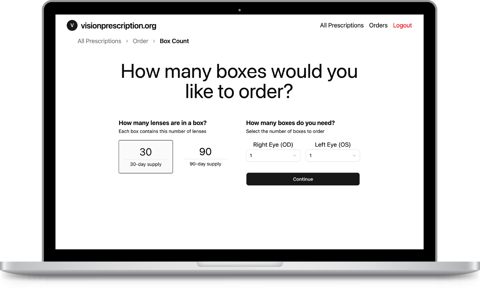 Landing page
