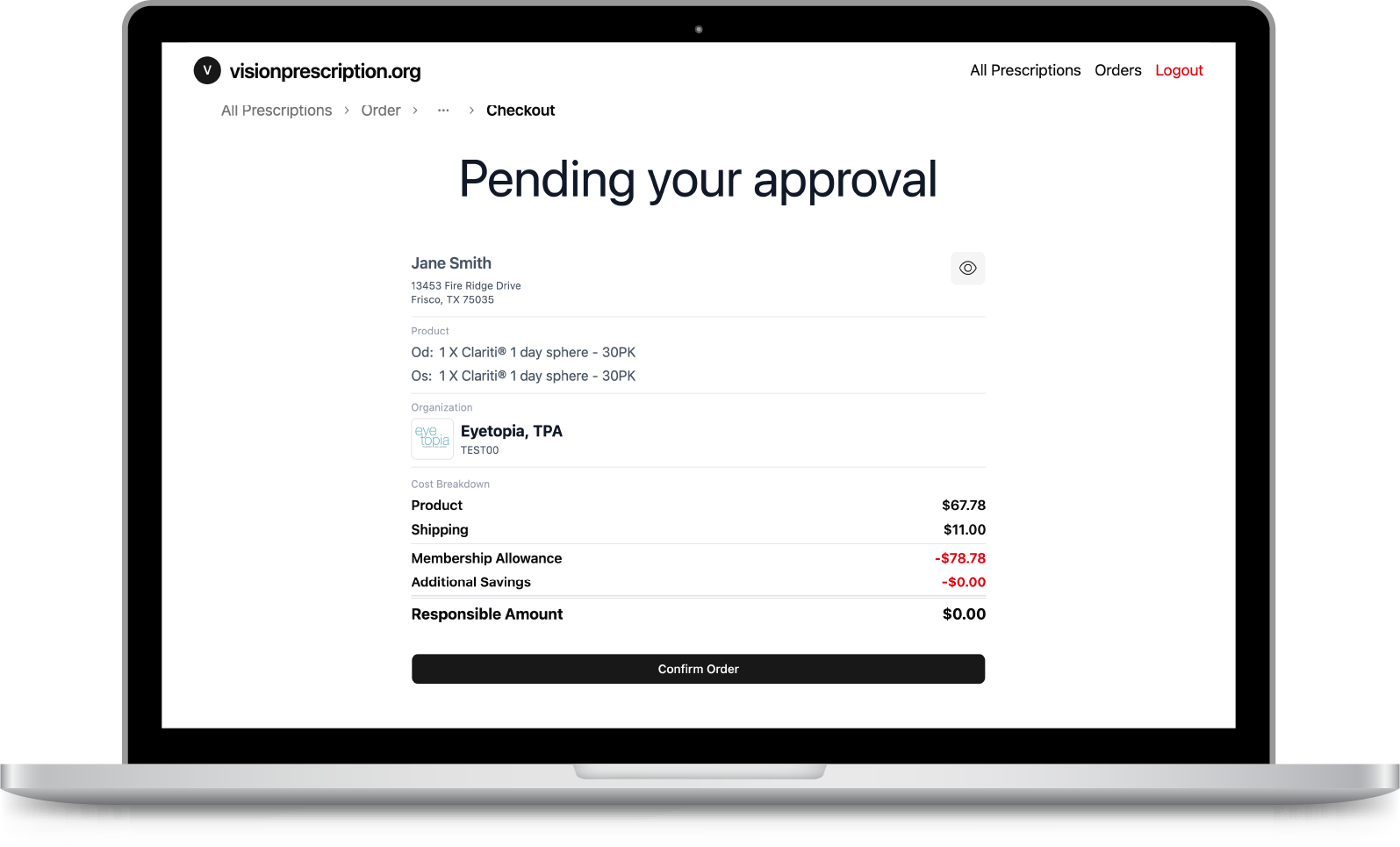 Landing page