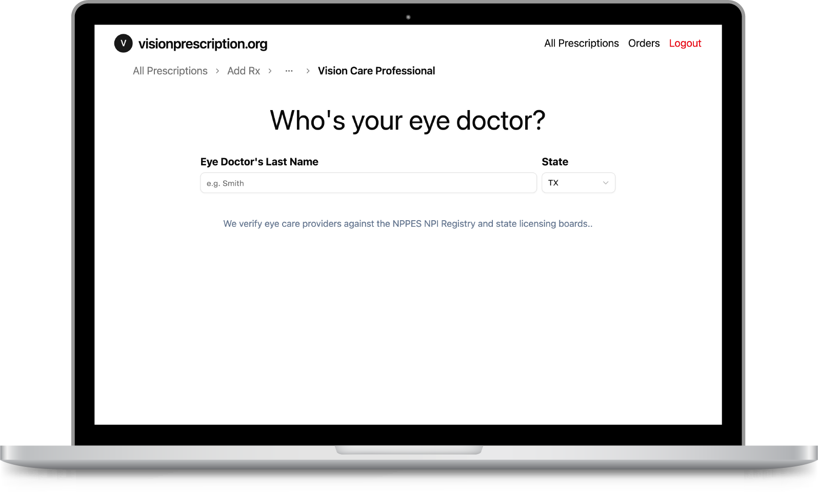 Landing page