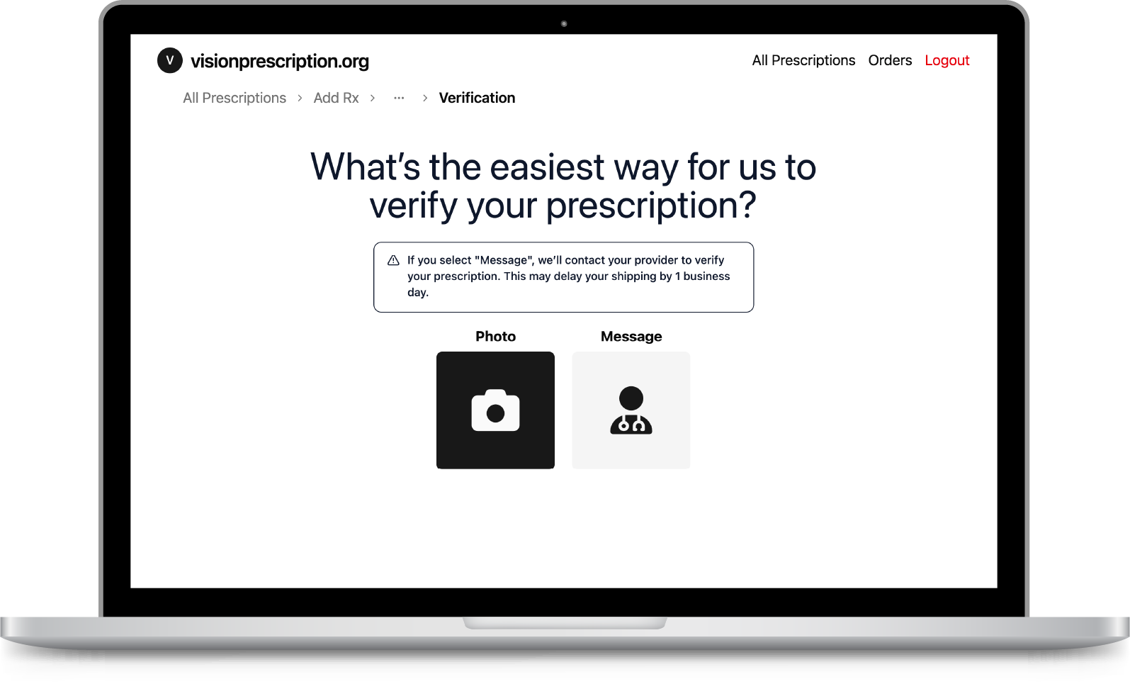 Landing page
